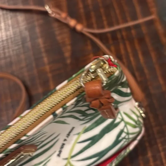 Dooney & Bourke Crossbody Bag Palm Montego Nylon Foldover Zip Small Purse - Picture 9 of 11